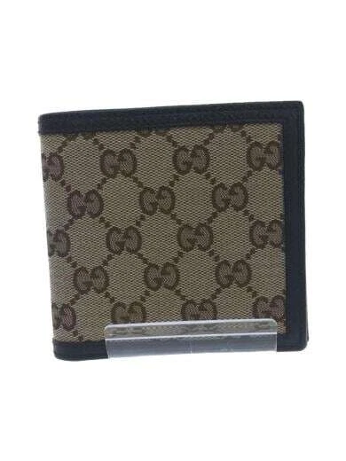 GUCCI 2-fold wallet _GG canvas brown monogram men's