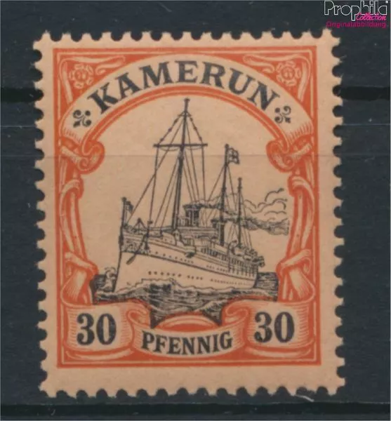 Briefmarken Kamerun (Dt. Kolonie) 1900 Mi 12 mit Falz Schiffe, Boote(9384137