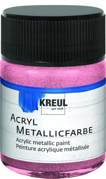 Kreul Acryl Metallicfarbe rosa 50 ml  Verzierfarbe