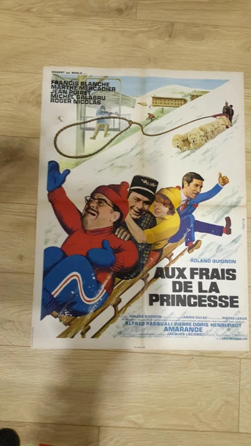 AFFICHE DE CINÉMA originaleAux frais de la princesse1969. Format 60