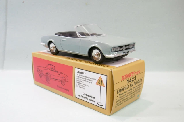 Dinky Toys / Atlas - PEUGEOT 504 coupé cabriolet bleu réf. 1423 Neuf NBO 1/43