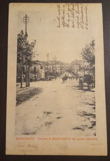 1903 Benevento - entrata della città dal ponte calore - chiesetta Sant'Onofrio