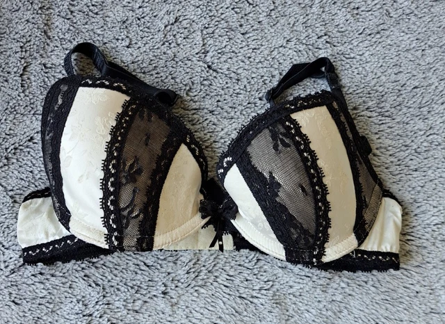Soutien-gorge Honey Birdette Miss K En Noir - 32B, Bretelles XS - Rare Et Neuf Avec étiquettes
