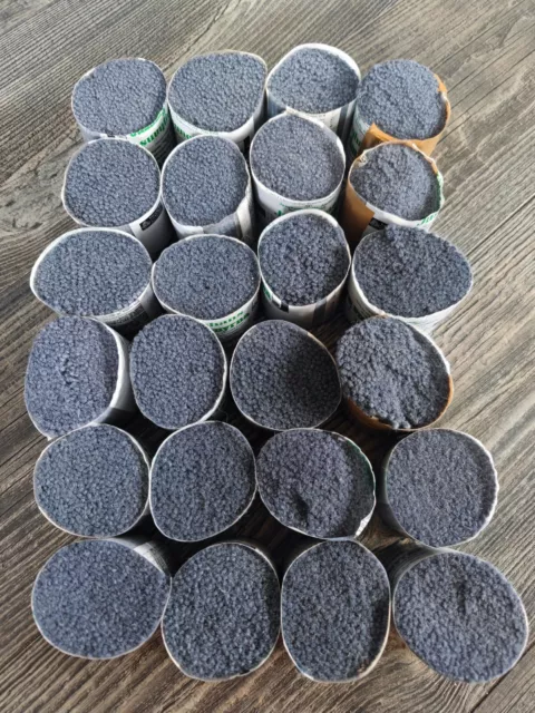 Knüpffäden, 24 Schnittpacks, graphit, Fein - Smyrna - Wolle ( Nr. 515 )