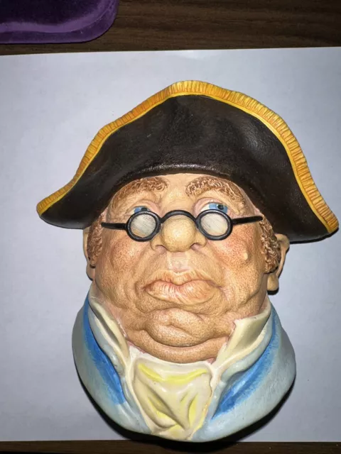 LEGEND PRODUCTS CHALKWARE HEAD Mr BUMBLES BUMBLE -CHARLES DICKENS BOSSONS STYLE