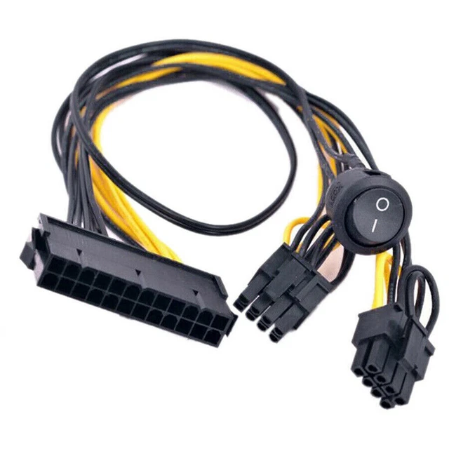 Câble Dual Mini 6 Broches Mâle Vers 8 Broches Mâle PCI-E Pour Carte Vidéo Mac Pro - 37cm