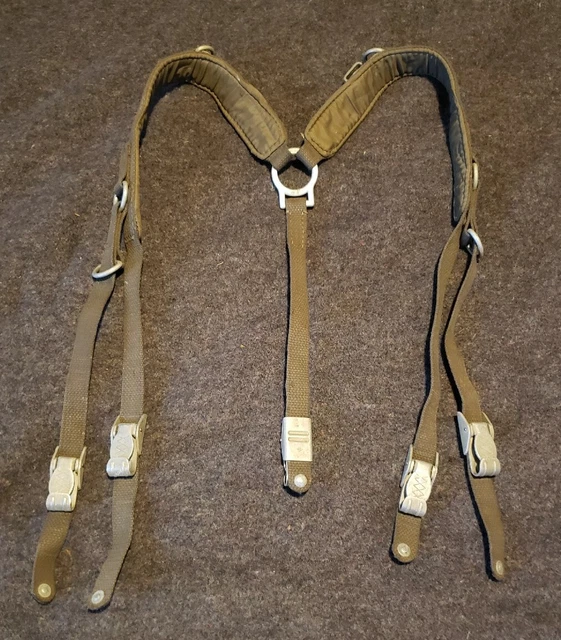 West German Army Bundeswehr Y-Straps Field belt suspenders harness bag belt