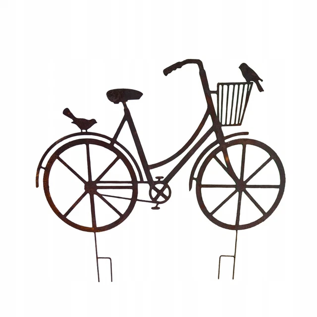 GARTENSTECKER DEKORATION FAHRRAD edelrost gross garten deko EUR 23,99