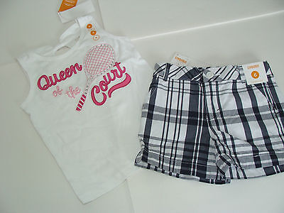 Gymboree Daisy Delightful Spring Social Girls Size 6 Top Shirt & Shorts NEW