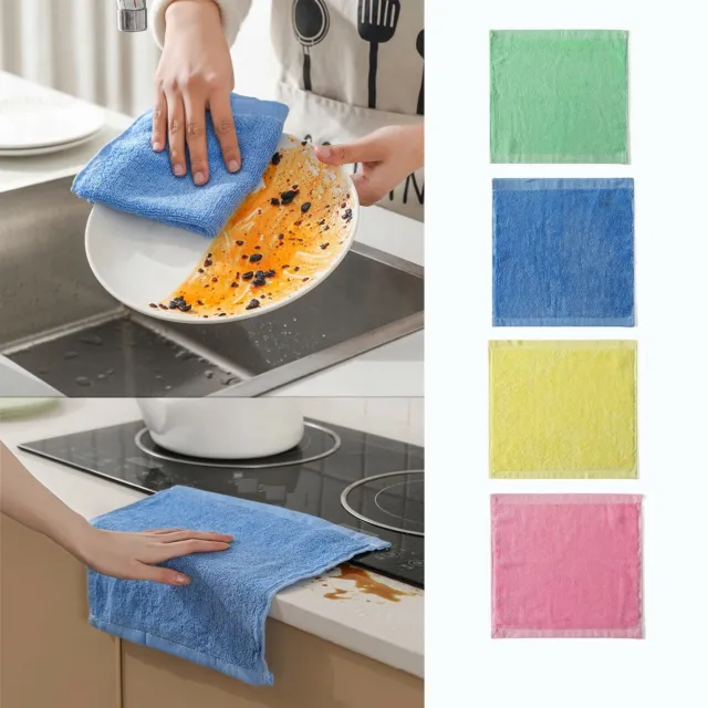 Microfiber Cleaning Cloth Dish Cloths Dish Towels Kitchen Dishcloths Wash Cloth