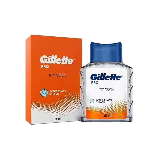 Gillette PRO AFTER SHAVE SPLASH HELADO FRESCO 50 ML, blanco