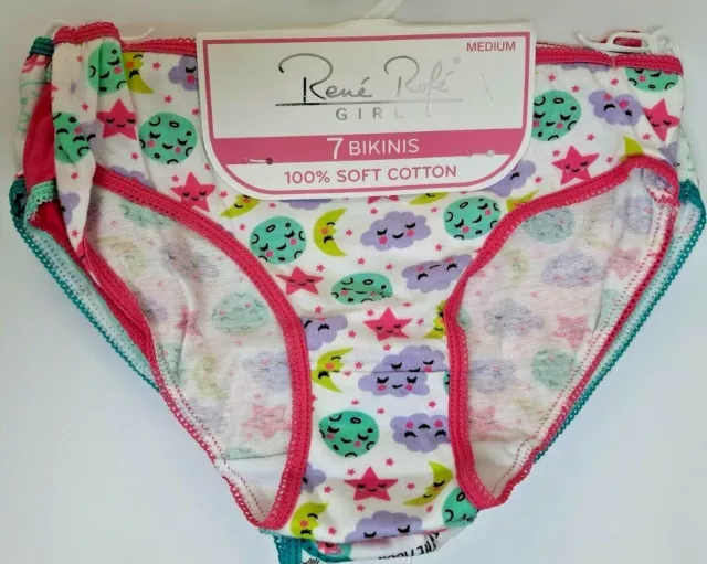 RENE ROFE GIRL Bikinis pack of 7 - 100% Soft Cotton - 7 / 8 years £7.99 -  PicClick UK