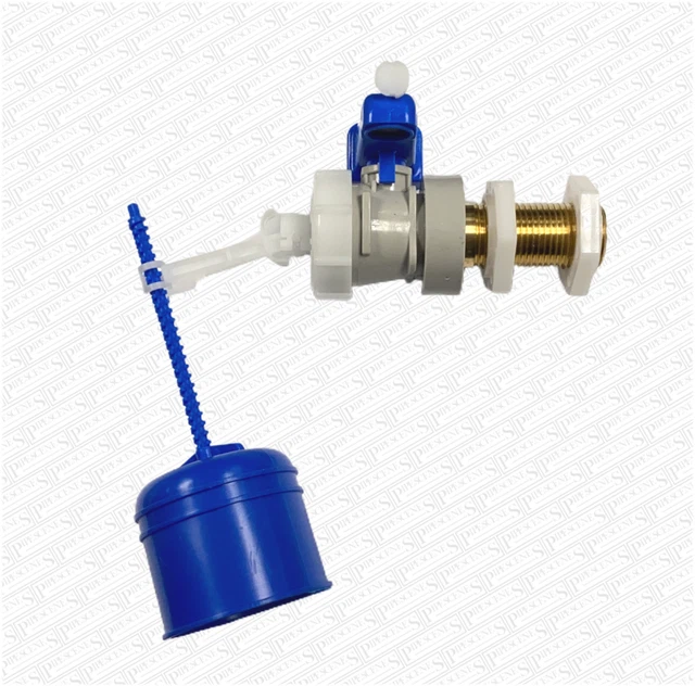 BRASS DUDLEY HYDROFLO Toilet Cistern Valve Float Valve Side Entry Quiet