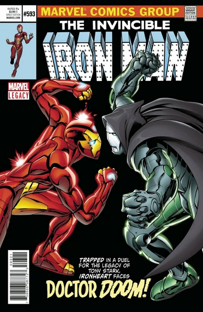 INVINCIBLE IRON MAN 593 2nd PRINT VARIANT NM RIRI WILLIAMS VS DR DOOM LEGACY