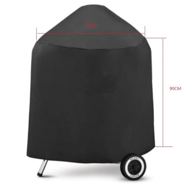 Round BBQ Cover Kettle Heavy&Duty Waterproof Gas Barbeque Grill Garden Protector