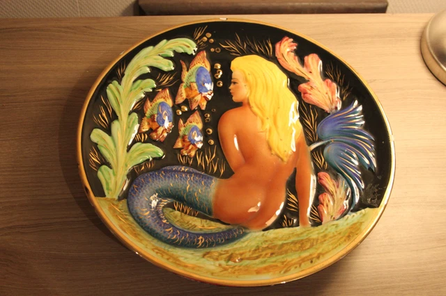 Grand Plat Monaco Kerina Motif Sirene