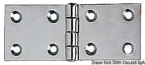 Charnière Inox MM 45x110 Marque Osculati 38.822.05