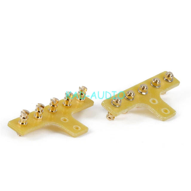 2pcs Terminal Strip Turret Tag 5Lugs Board Audio Guitar Tube Amplifier Parts