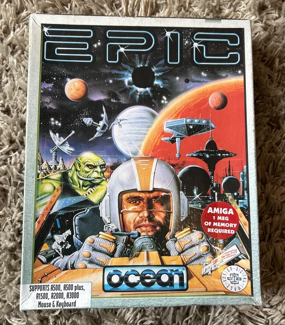 UNTESTED -EPIC (1992) Commodore Amiga Boxed Ocean Software Game, Manual x3 Disc £5.44 - PicClick UK