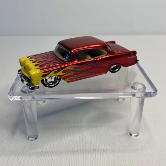 RARE- CANDY APPLE RED '55 CHEVY- BLUE CARD-HOT WHEELS-ORIGINAL-VHTF-LIMITED  ED.