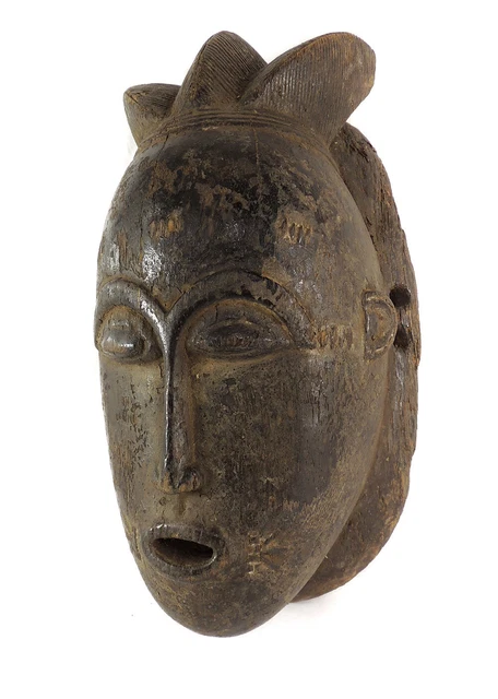 Baule Portrait Mask Cote d'Ivoire African Art