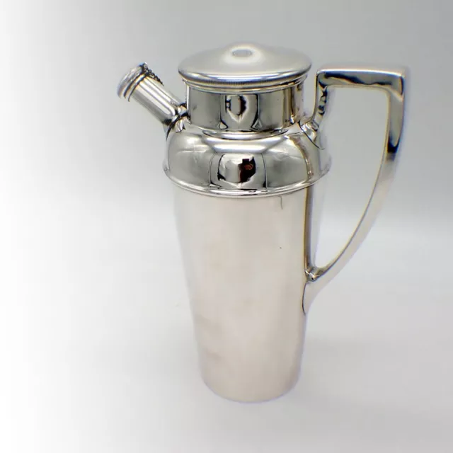 Cocktail Shaker Pitcher Shreve Sterling Silver Bell Mark