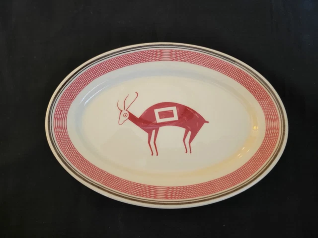Beautiful Santa Fe Railroad Mimbreno China 9 1/4 Oval Platter
