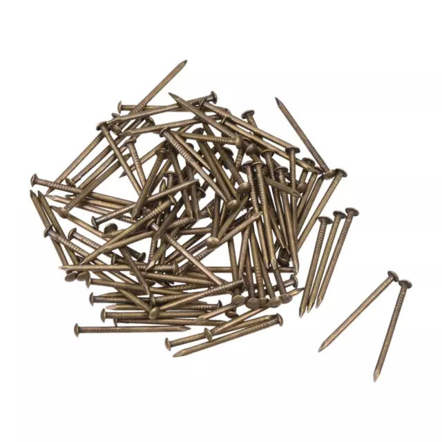 Piccoli Piccoli Ottone Chiodi 1.2x20mm per Legno Ferramenta Accessori 100pz