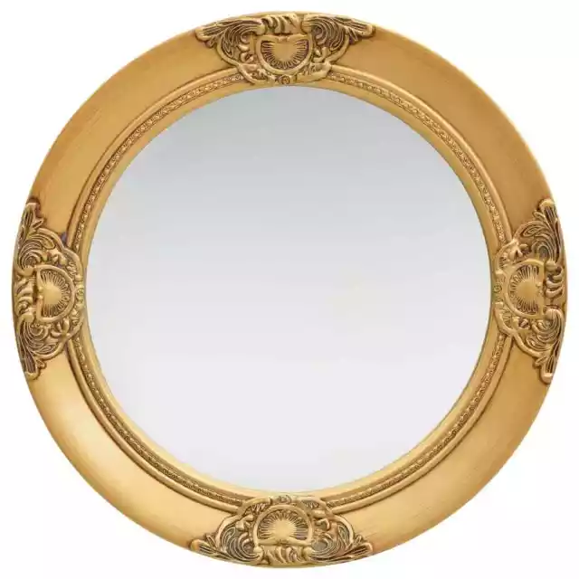 vidaXL Home Office Wall Mirror Baroque Style 50 cm Gold