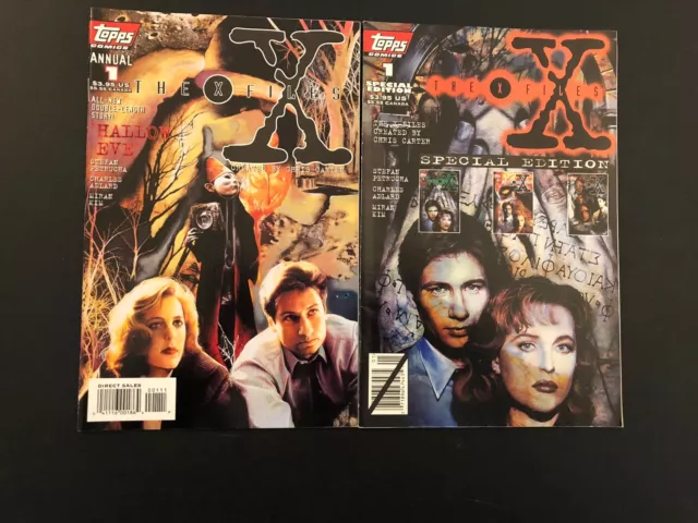 X-Files: Special Edition #1 and Annual #1 High Grade 9.2 Topps Comic Book C34-81