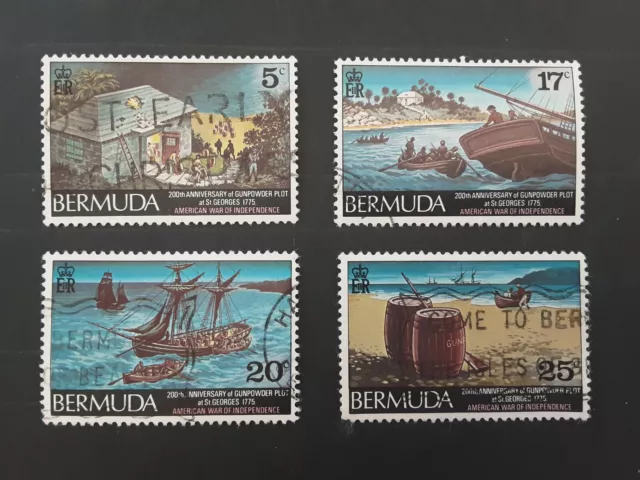Bermuda Stamps 1975 - Bicentenary Gunpowder Plot  SG335-338