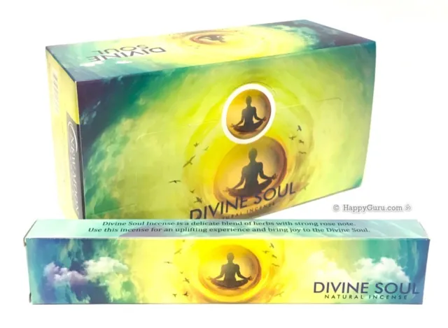 ‘Divine Soul’ New Moon Incense Sticks Premium Masala 180gm (15g x12) One Dozen ॐ