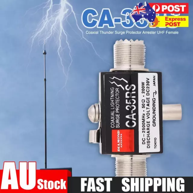 CA-35RS Metal Outdoor Antenna Coaxial Arrester UHF Female to Female Connector