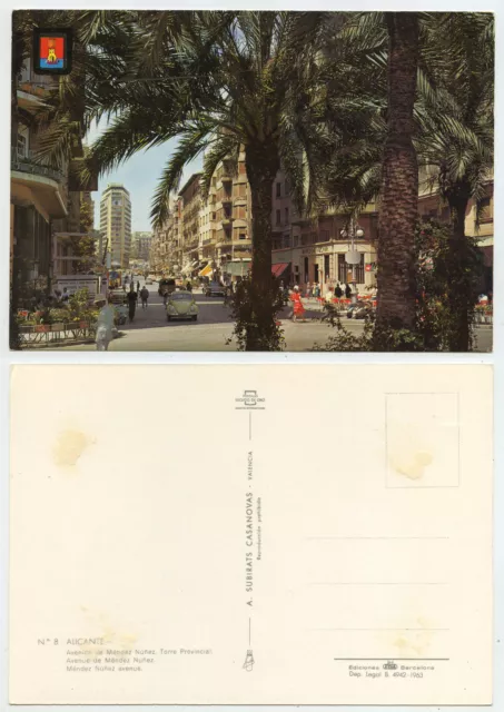 46168 - Alicante - Avenida de Mendez Nunez - alte Ansichtskarte