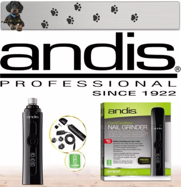 Andis Nail Grinder au Lithium Ion Filet Batterie Électrique Lime