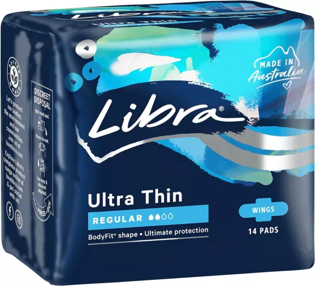 Libra Pad Ultra Thin with Wing Regular | 14 Pack