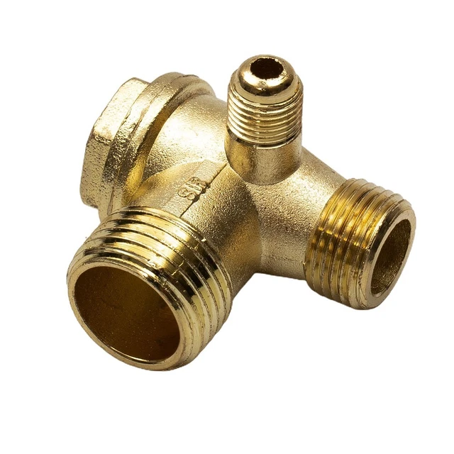 Clapet Anti-retour 3 Ports – Alliage Zinc – Filetage Mâle – Pour Compresseur D'air