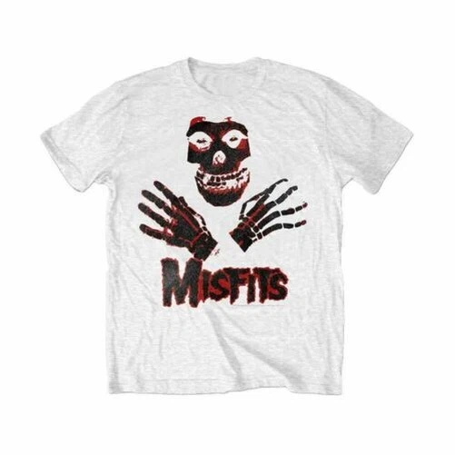 Per Bambini Misfits Mani Logo Bianco Girocollo T-Shirt