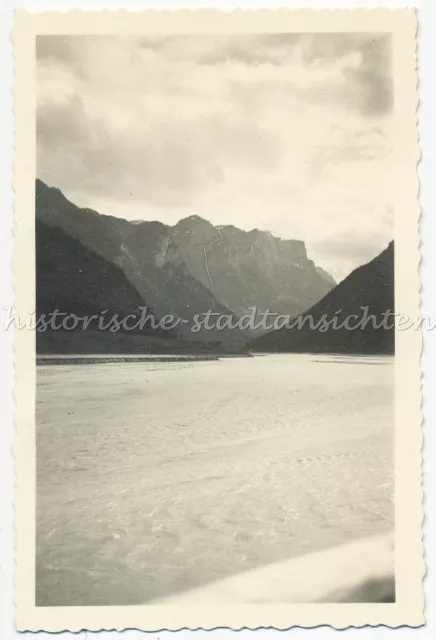 Saalach bei Berchtesgaden 1933 - Berge Landschaft Fluss - Altes Foto 1930er