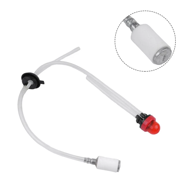 Filtre à Carburant En Ligne 3/8" 10mm Universel Moto - Coque Transparente Avec Capuchons Laiton