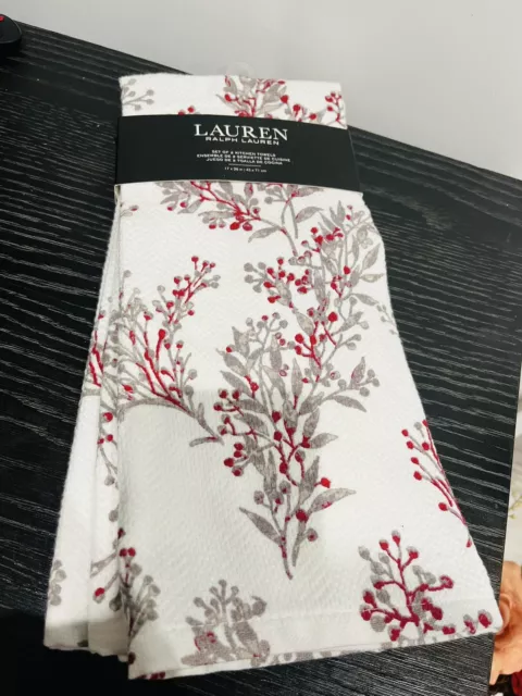 BNWT RALPH LAUREN Tea Towel Set BNWT 2 Towels In Set 100 cotton CHRISTMAS 19.95 PicClick UK