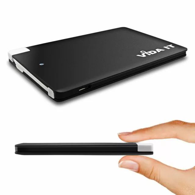 Ultra Slim Power Bank Compact Portable Charger for Mobile Phone Smartphone 1A/5V