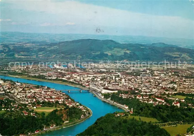 73313170 Linz Donau Fliegeraufnahme Linz Donau