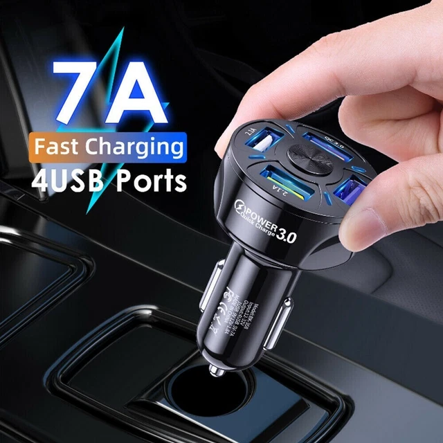 4 Porte USB Caricabatterie Auto Veloce 78,0 mm*32 mm*32 mm Doppio Adattatore Presa Bran