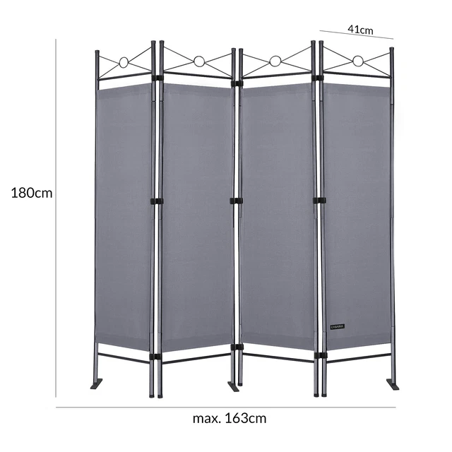 ROOM DIVIDER PARTITION Wall Folding Privacy Screen Indoor Outdoor Free