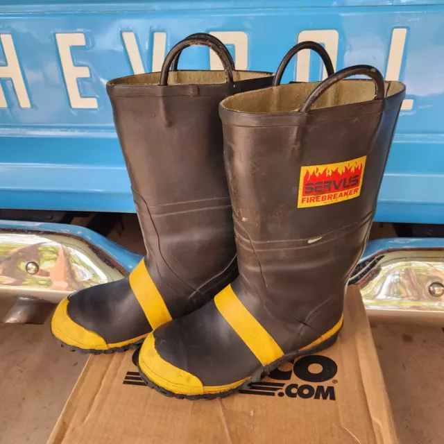 Servus Firefighter Steel Toe Fire Boots Men's Size 11W