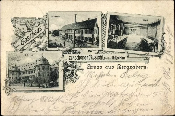 Ak Bad Bergzabern an der Weinstraße Pfalz, Gasthaus zur schönen... - 4082930