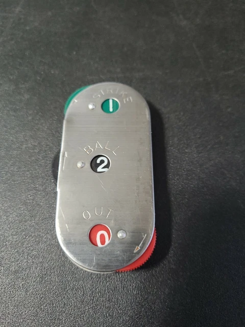 Compteur D'arbitres Wilson Jumpire Vintage – Inox Et Plastique, Cliqueur Strike/Out (USA)