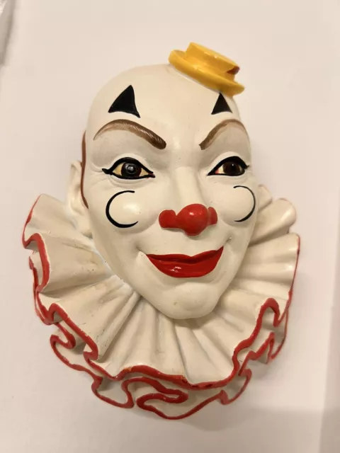 legend chalkware head clown bossons vintage plaque RARE