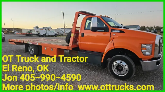 2019 Ford F-650 Xtreme E-Z Loader EZ 12 Dovetail Equipment Bed Truck Automatic